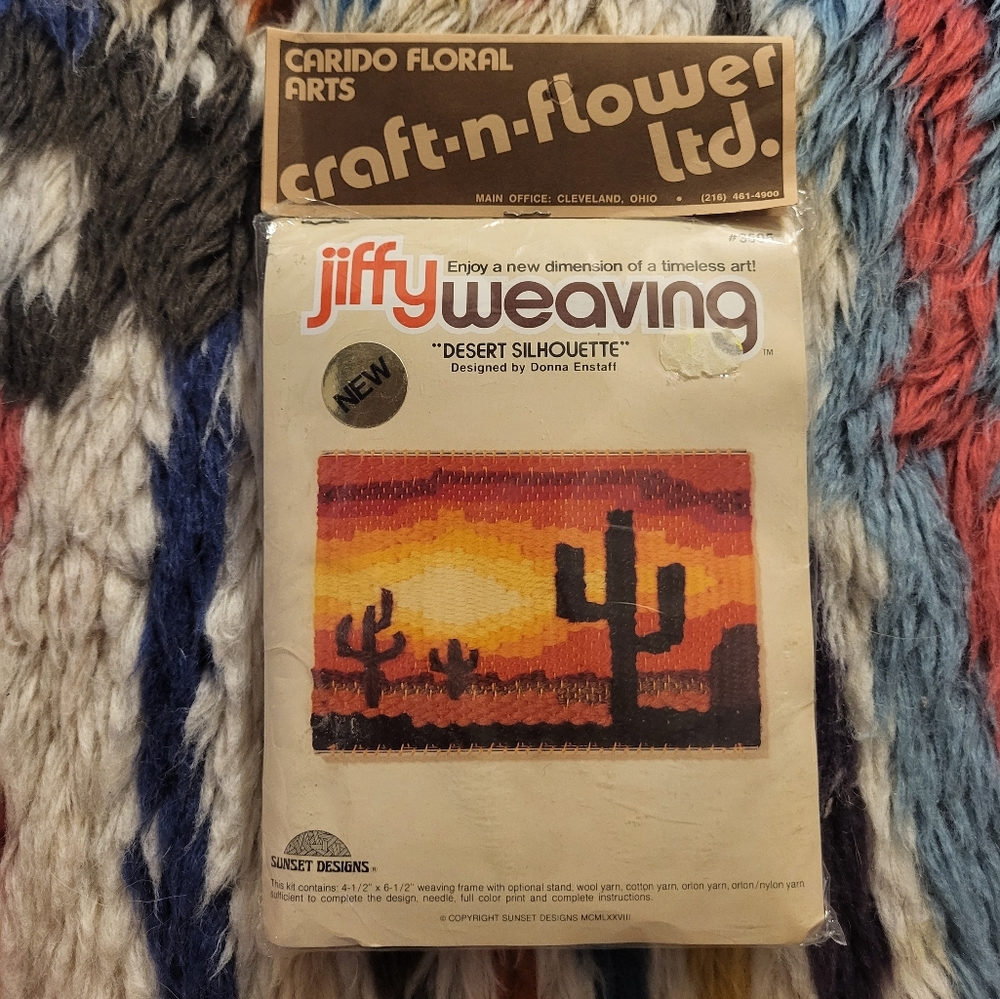 Vintage jiffy weaving kit by sunset designs